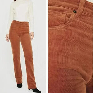 NEW AG Adriano Goldschmied Alexxis Boot High-Rise Vintage Corduroy Jeans Canyon